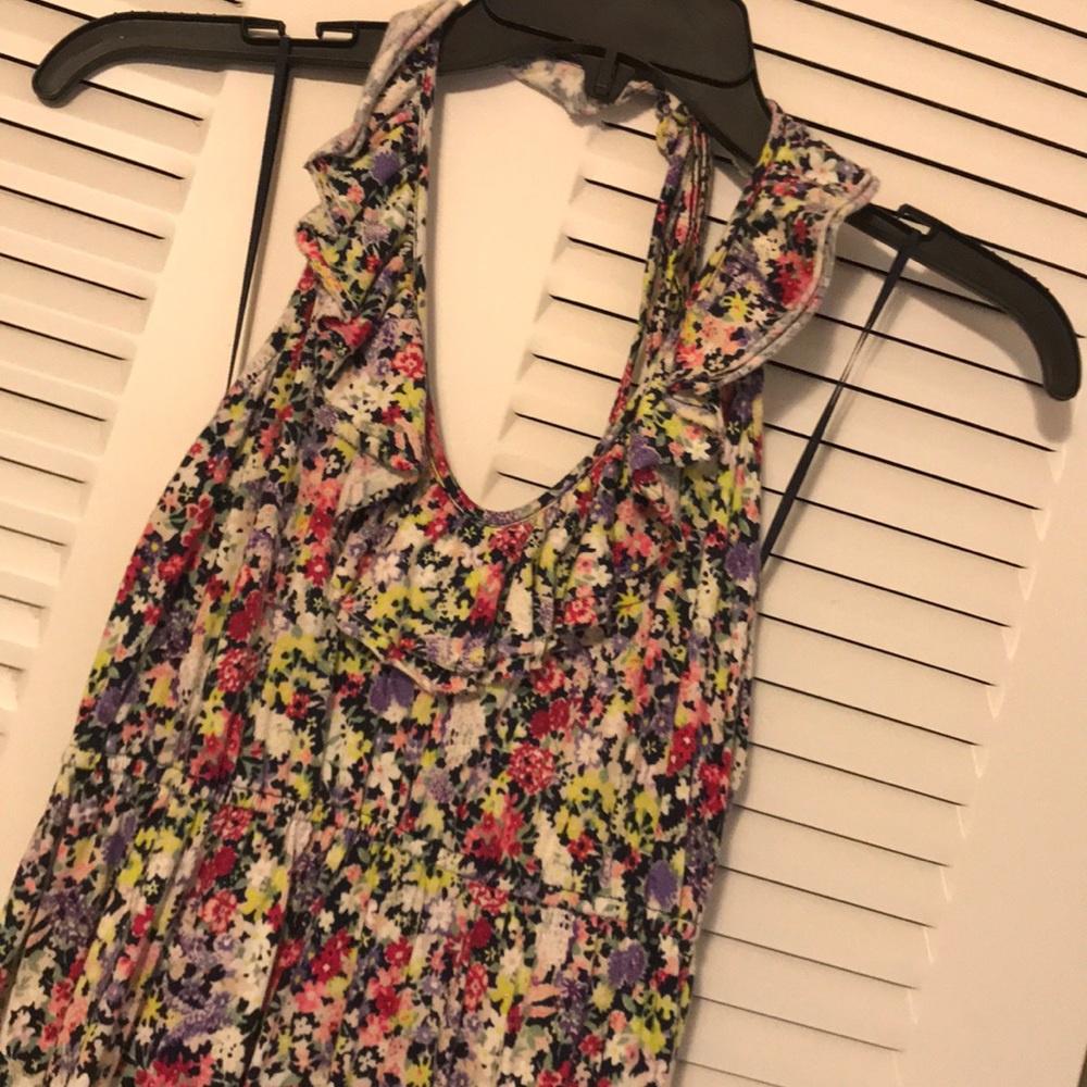 Adorable Floral Halter Sundress